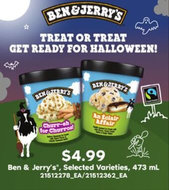 Loblaws Ben & jerry's , 473 ml offer