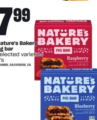 Loblaws Nature's bakery fig bar, 6's offer