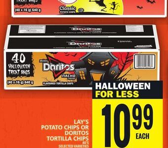 Food Basics Lay's potato chips or doritos tortilla chips offer