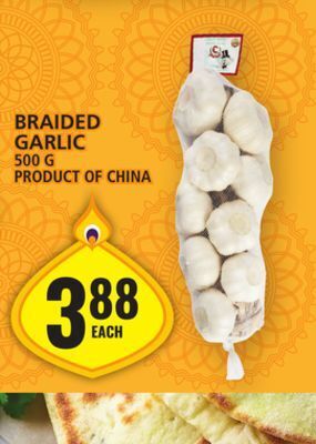 Food Basics Braided garlic offer