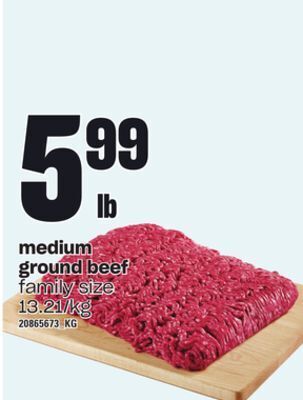 Independent Grocer Medium ground beef offer