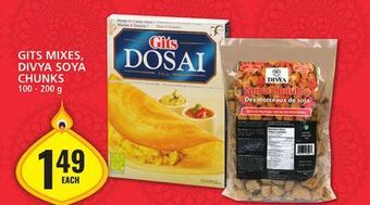 Food Basics Gits mixes, divya soya chunks offer