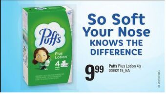 Loblaws Puffs plus lotion, 4's offer
