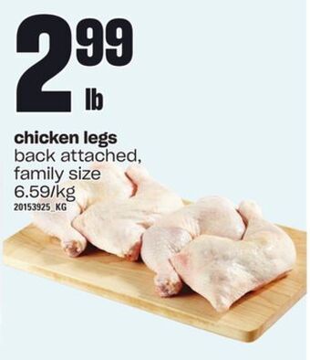 Independent Grocer Chicken legs offer