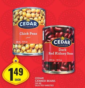Food Basics Cedar canned beans offer