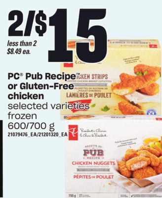 Independent Grocer Pc pub recipe or gluten-free chicken, 600/700 g offer