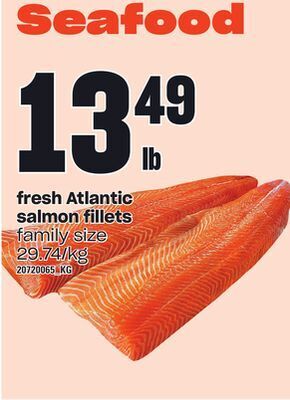 Independent Grocer Fresh atlantic salmon fillets offer