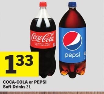 Foodland Coca-cola or pepsi soft drinks 2 l offer
