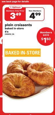 Independent Grocer Plain croissants, 6's offer