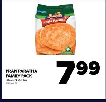 Real Canadian Superstore Pran paratha family pack, 2.4 kg offer