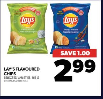 Real Canadian Superstore Lay's flavoured chips, 165 g offer