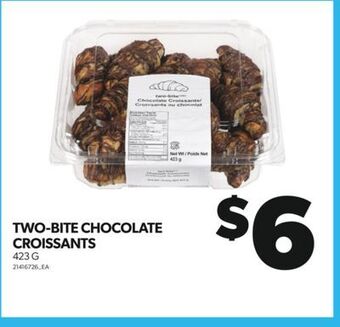 Real Canadian Superstore Two-bite chocolate croissants, 423 g offer