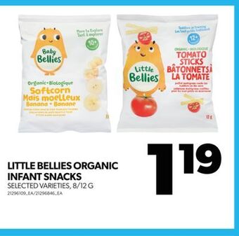 Real Canadian Superstore Little bellies organic infant snacks, 8/12 g offer