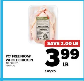 Real Canadian Superstore Pc free from whole chicken offer