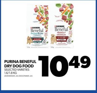 Real Canadian Superstore Purina beneful dry dog food, 1.6/1.8 kg offer