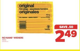 Real Canadian Superstore No name wieners, 450 g offer