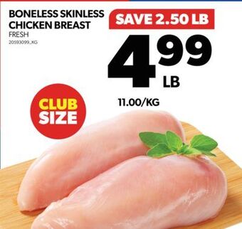 Real Canadian Superstore Boneless skinless chicken breast offer