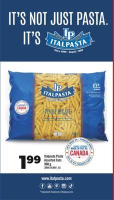 Real Canadian Superstore Italpasta pasta, 900 g offer