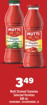 Real Canadian Superstore Mutti strained tomatoes, 680 ml offer