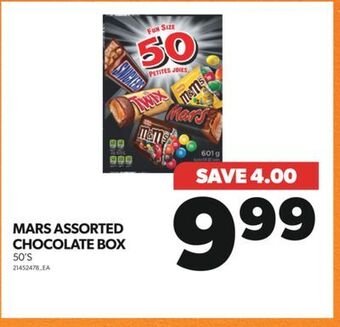 Real Canadian Superstore Mars assorted chocolate box, 50's offer