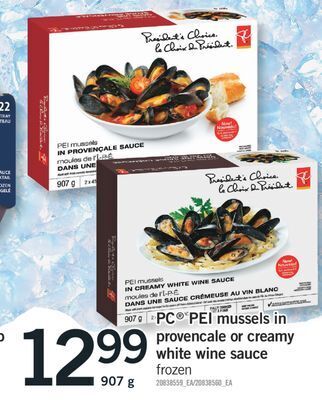 Fortinos Pc pei mussels in provencale or creamy white wine sauce offer