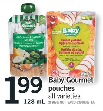 Fortinos Baby gourmet pouches, 128 ml offer