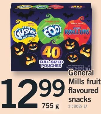 Fortinos General mills fruit flavoured snacks, 755 g offer