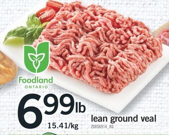 Fortinos Lean ground veal offer
