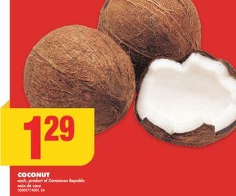 No Frills Coconut offer