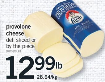Fortinos Provolone cheese 28.64/kg offer
