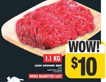 No Frills Lean ground beef, 1.1 kg offer