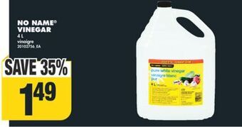 No Frills No name vinegar, 4 l offer