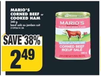 No Frills Mario's corned beef or cooked ham, 340 g offer