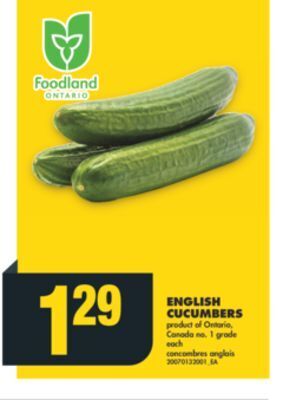 No Frills English cucumbers offer