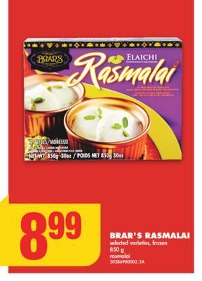 No Frills Brar's rasmalai, 850 g offer