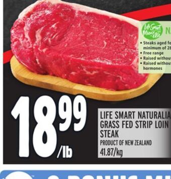 Metro Life smart naturalia grass fed strip loin steak offer