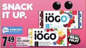 Metro Iögo multi yogourt offer