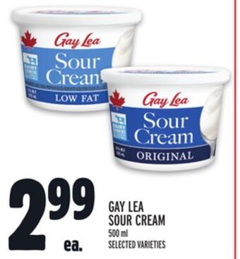 Metro Gay lea sour cream offer