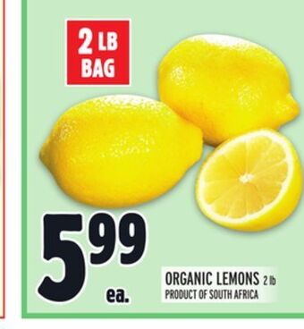 Metro Organic lemons offer