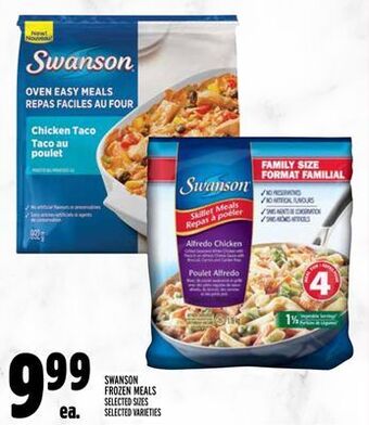 Metro Swanson frozen meals offer