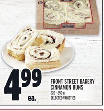 Metro Front street bakery cinnamon buns offer