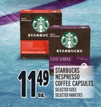 Metro Starbucks nespresso coffee capsules offer