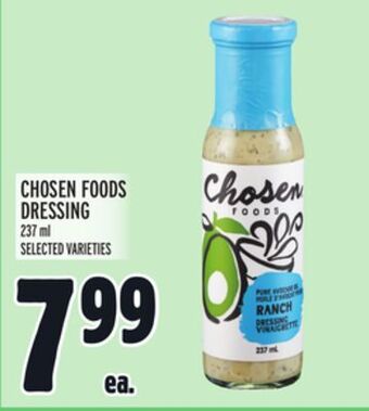 Metro Chosen foods dressing offer