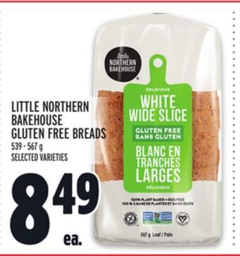 Metro Little northern bakehouse gluten free breads offer