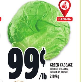 Metro Green cabbage offer