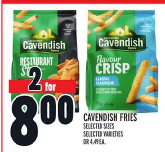 Metro Cavendish fries offer