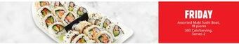 Metro Assorted maki sushi boat offer