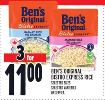 Metro Ben's original bistro express rice offer