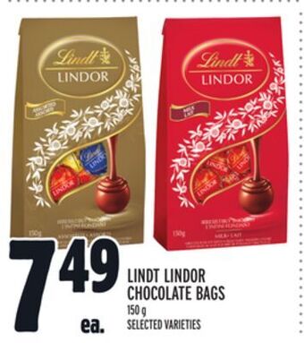 Metro Lindt lindor chocolate bags offer