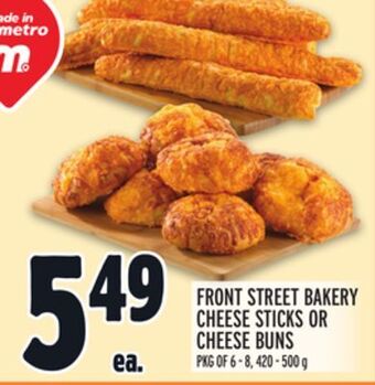 Metro Front street bakery cheese sticks or cheese buns offer